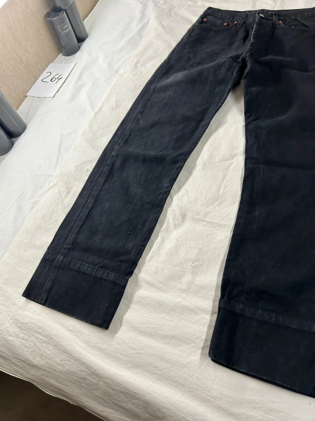 Jean Levi's lot 501 w30 l34 corte reto preto – photo 5